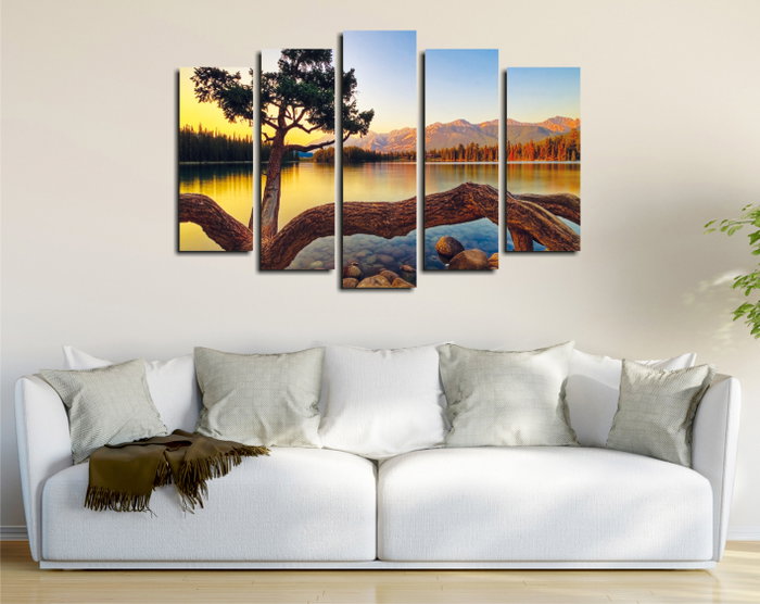 Wallity BC030 Cuadro Decorativo de 5 Piezas Multicolor Wallity BC030 Cuadro Decorativo de 5 Piezas Multicolor
